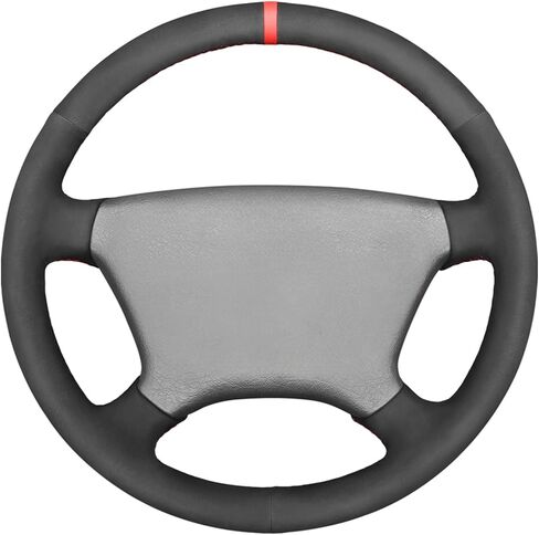 غطاء عجلة قيادة السيارة من الجلد المصنوع من الألياف الدقيقة من MEWANT لسيارة Mercedes Benz C-Class W202 1994-2020 / CL-Class C140 1998-1999 / E-Class W210 1996-1999 / E-Class W124 1994-1995 / S-Class W140 1993-1999 in Kuwait