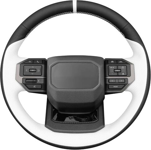 MEWANT Hand Stitch Steering Wheel Cover for Toyota Land Cruiser 2024-2026, Custom Fit DIY Wrap Interior Accessories in Kuwait