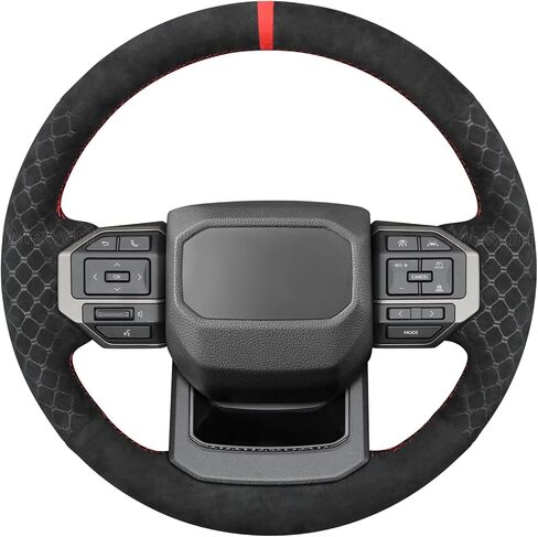 MEWANT Hand Stitch Steering Wheel Cover for Toyota Land Cruiser 2024-2026, Custom Fit DIY Wrap Interior Accessories in Kuwait