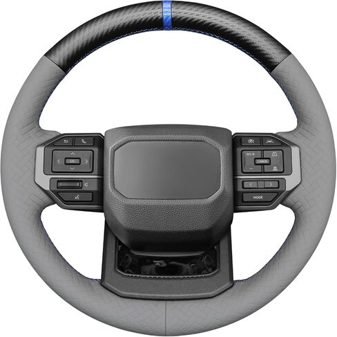 MEWANT Hand Stitch Steering Wheel Cover for Toyota Land Cruiser 2024-2026, Custom Fit DIY Wrap Interior Accessories in Kuwait