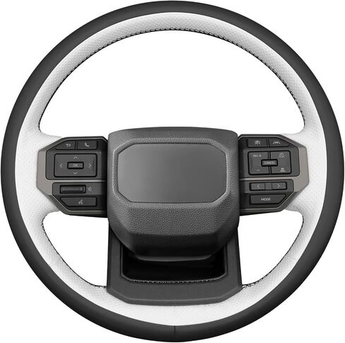 MEWANT Hand Stitch Steering Wheel Cover for Toyota Land Cruiser 2024-2026, Custom Fit DIY Wrap Interior Accessories in Kuwait