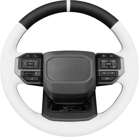 MEWANT Hand Stitch Steering Wheel Cover for Toyota Land Cruiser 2024-2026, Custom Fit DIY Wrap Interior Accessories in Kuwait
