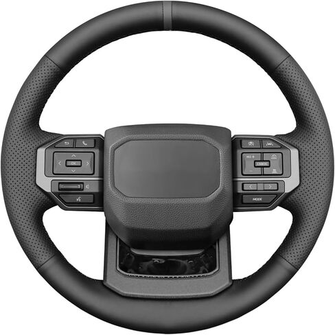 MEWANT Hand Stitch Steering Wheel Cover for Toyota Land Cruiser 2024-2026, Custom Fit DIY Wrap Interior Accessories in Kuwait