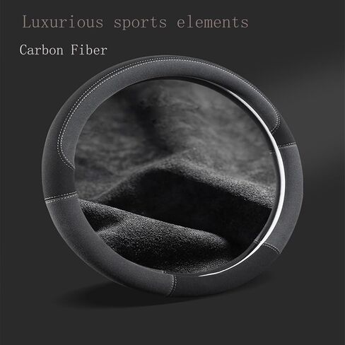 Car Steering Wheel Covers for Hyundai Sonata/Creta/Sonata/Cargo, Comfortable and Non-Slip car Steering Wheel Protective Cover, Interior Accessories,A-Black-Type D in Saudi Arabia