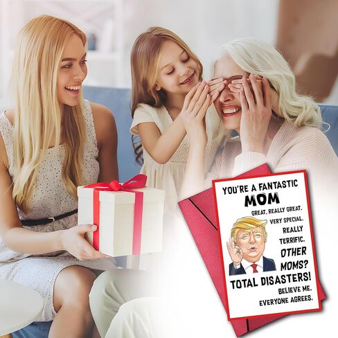 You're A Fantastic Mom - Mothers Day Gift Card, Unique and Funny Card for Mom with Envelope - Gift from Husband Son Daughter, Greeting Card for Birthday, Mother's Day in Saudi Arabia