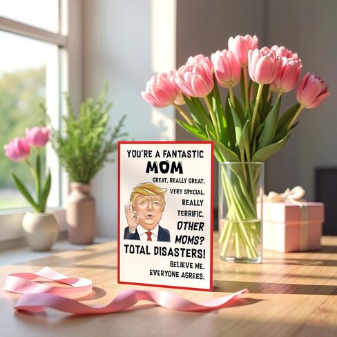 You're A Fantastic Mom - Mothers Day Gift Card, Unique and Funny Card for Mom with Envelope - Gift from Husband Son Daughter, Greeting Card for Birthday, Mother's Day in Saudi Arabia