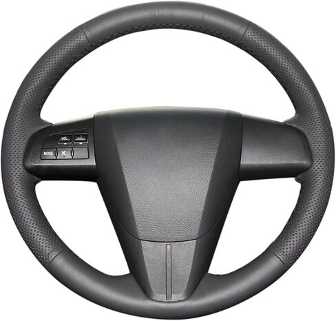 MEWANT Leather Steering Wheel Cover for Mazda 3 Axela 2010-2013 Mazda 5 Mazda 6 CX-7 CX-9 MAZDASPEED3 (US) / Steering Wheels Accessories for Mazda in Kuwait