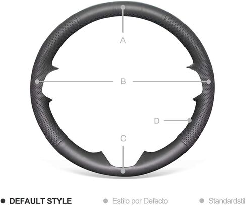 MEWANT Leather Steering Wheel Cover for Mazda 3 Axela 2010-2013 Mazda 5 Mazda 6 CX-7 CX-9 MAZDASPEED3 (US) / Steering Wheels Accessories for Mazda in Kuwait