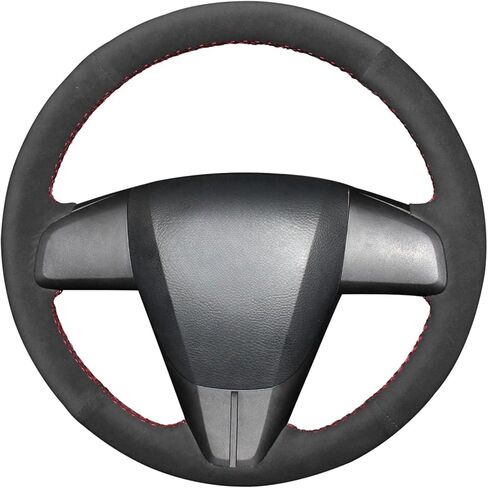 MEWANT Leather Steering Wheel Cover for Mazda 3 Axela 2010-2013 Mazda 5 Mazda 6 CX-7 CX-9 MAZDASPEED3 (US) / Steering Wheels Accessories for Mazda in Kuwait