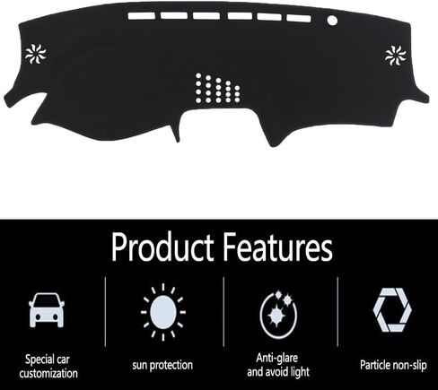 Dashboard Cover for Acura TL 2004-2008,Anti-Glare Sun Shield,Non-Slip Custom Fit Dash Mat,Interior Protector,Microsuede in Saudi Arabia
