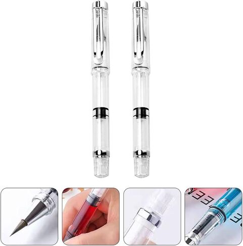 NUOBESTY 15 Pcs Refillable Watercolor Brush Pens for Calligraphy Painting Drawing with Transparent Body and Large Ink Capacity in Kuwait