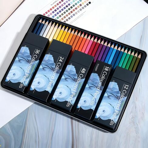 36 Colors Colored Pencil Set Ocean Series Professional for Drawing Sketching Adult Coloring Illustration, in Kuwait