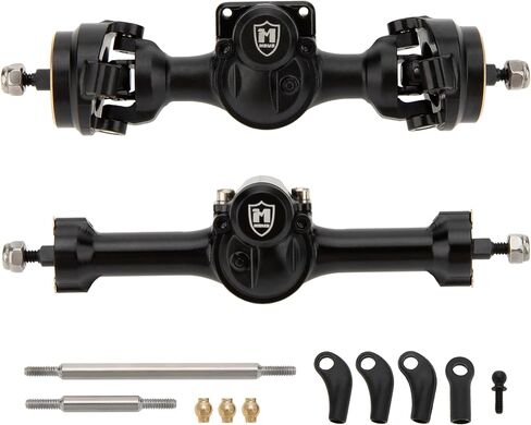 محاور MEUS RACING SCX30 مع أعمدة المحور العالمية لترقيات الزاحف المحورية 1/30 SCX30 RC (أسود) in Kuwait