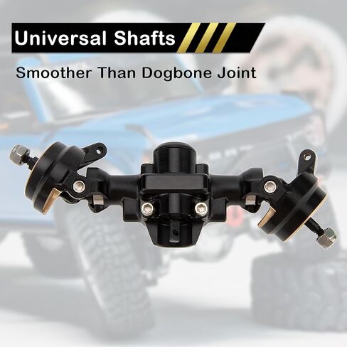 محاور MEUS RACING SCX30 مع أعمدة المحور العالمية لترقيات الزاحف المحورية 1/30 SCX30 RC (أسود) in Kuwait