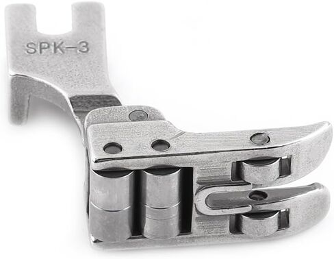 Generic Industrial Sewing Machine Roller Presser Foot, Steel Rotary Even Feed Foot for Leather Fabric, Universal for Flat Bed Sewing Machines in Kuwait