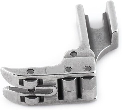 Generic Industrial Sewing Machine Roller Presser Foot, Steel Rotary Even Feed Foot for Leather Fabric, Universal for Flat Bed Sewing Machines in Kuwait