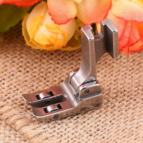 Generic Industrial Sewing Machine Roller Presser Foot, Steel Rotary Even Feed Foot for Leather Fabric, Universal for Flat Bed Sewing Machines in Kuwait
