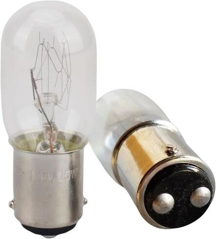 (2 PCS) Push in Type Clear Light Bulbs fits for Kenmore Singer Janome Other Old Style Sewing Machine Bulb 15W 120V in Kuwait