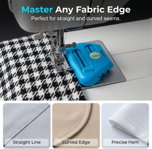 Spwejsr Magnetic Seam Guide for Sewing Machine, Multifunctional Polygonal Hemmer Guide with Scale, Universal Sewing Quilting Supplies Accessories Tool for Accurate Seam Allowance (Mix- 3PCS) in Kuwait