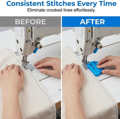 Spwejsr Magnetic Seam Guide for Sewing Machine, Multifunctional Polygonal Hemmer Guide with Scale, Universal Sewing Quilting Supplies Accessories Tool for Accurate Seam Allowance (Mix- 3PCS) in Kuwait