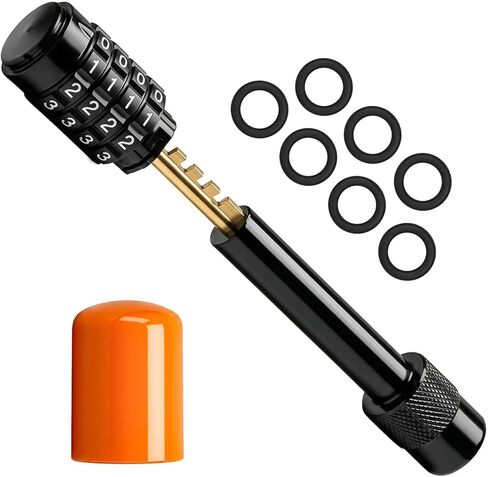 Keyless Combination Hitch Lock - Heavy Duty 5/8" Trailer Lock for RV, Boat & Truck, 30,000 LBS GTW, 2.75" Usable Length for 2" Receivers with 7 Silencer O-Rings & 1 Weatherproof Cap in Saudi Arabia