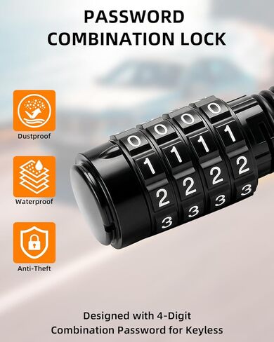 Keyless Combination Hitch Lock - Heavy Duty 5/8" Trailer Lock for RV, Boat & Truck, 30,000 LBS GTW, 2.75" Usable Length for 2" Receivers with 7 Silencer O-Rings & 1 Weatherproof Cap in Saudi Arabia