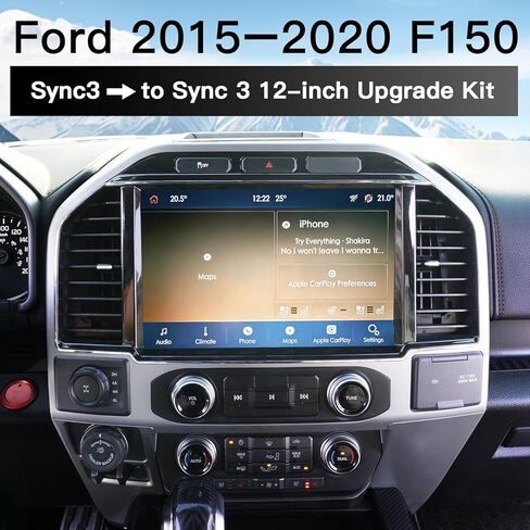 12″ OEM-Style Lincoln in-Car Screen Upgrade for Ford F150/F250 2015–2020, Compatible with SYNC3 System, 8″ to 12″ Direct Replacement, Lincoln Design & Plug and Play（8inch） in Saudi Arabia