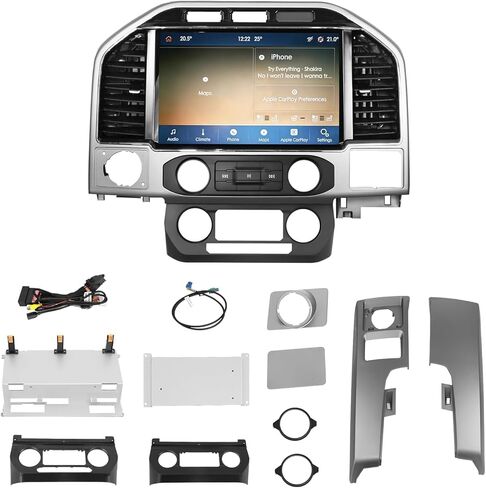 12″ OEM-Style Lincoln in-Car Screen Upgrade for Ford F150/F250 2015–2020, Compatible with SYNC3 System, 8″ to 12″ Direct Replacement, Lincoln Design & Plug and Play（8inch） in Saudi Arabia
