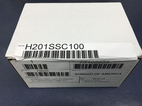 مجموعة الإضاءة الداخلية سوبارو الحمراء 2008-2013 فورستر امبريزا - H201SSC100 - OEM الأصلي in Kuwait