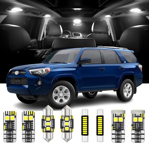 16 Pieces Interior LED Lights Replacement for Toyota 4Runner 2010-2024 White LED Interior Bulb with Install Tool in Saudi Arabia