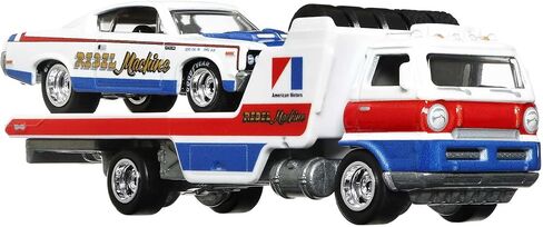 Hot Wheels Team Transport Wide Open with '70 AMC Rebel Machine in Kuwait