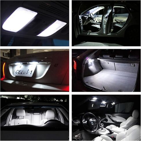 14pcs LED Interior Lights Bulb Kit for Nissan Altima 2002 2003 2004 2005 2006 Map Dome Door Trunk Cargo License Plate Lights Super Bright White LED Interior Light Bulbs + Install Tool in Kuwait