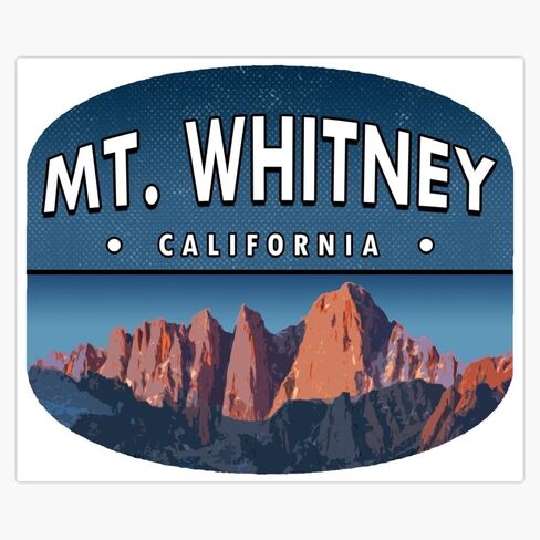 MAGNET ملصق ممتص الصدمات المغناطيسي Mt Whitney مقاس 5 بوصة in Kuwait