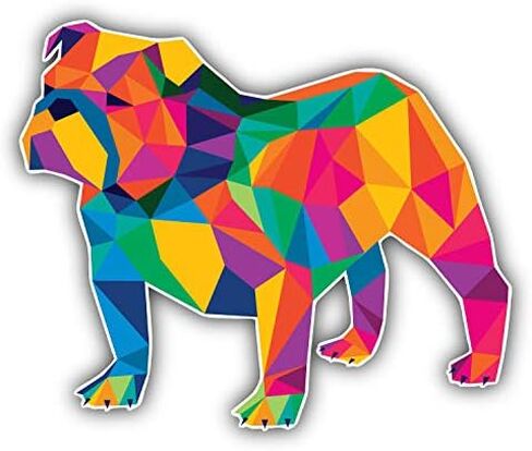 Magnet Triangulated Bulldog Flexible Vinyl Magnet Waterproof Car Magnetic Bumper Sticker 5" in Saudi Arabia