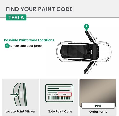 دهانات ERA - PPTI - فضي تيتانيوم معدني من أجل طلاء TESLA المطابق تمامًا لألوان OEM للسيارات - إصلاح الخدوش والرقائق للمعادن والبلاستيك - مجموعة أساسية - صنع في الولايات المتحدة الأمريكية in Kuwait