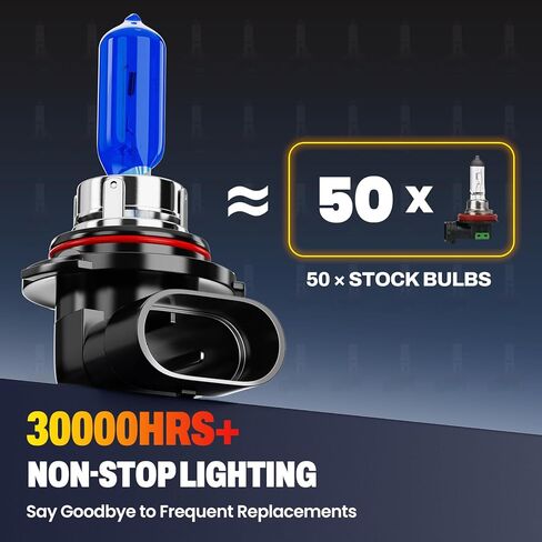 Headlight Bulb Fit For GMC Terrain 2010 2011 2012 2013 2014 2015 2016 2017 2018 High Beam Low Beam Headlamp Set, 6000K White Light Halogen Bulb 65W, 300% Brightness, 4-Pack in Saudi Arabia
