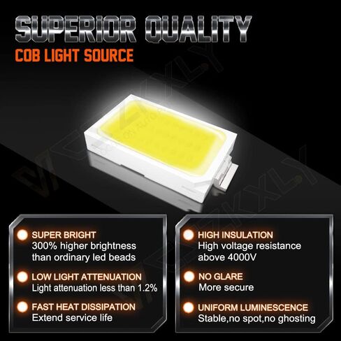 Compatible for 2013 2014 2015 Honda Accord Lights, 6000K High Beam Low Beam Fog Lights, Plug n Play, Pack of 6 in Kuwait