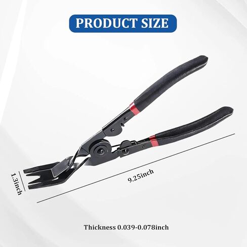 Car Panel Clip Removal Plier, Vehicle Interior Upholstery Trim Clip Remover Tool, Automotive Push Pin Rivet Door Panel Clamp Fastener Removal Plier, Universal for Most Vehicles in Saudi Arabia