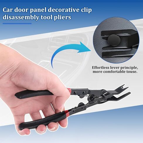 Car Panel Clip Removal Plier, Vehicle Interior Upholstery Trim Clip Remover Tool, Automotive Push Pin Rivet Door Panel Clamp Fastener Removal Plier, Universal for Most Vehicles in Saudi Arabia