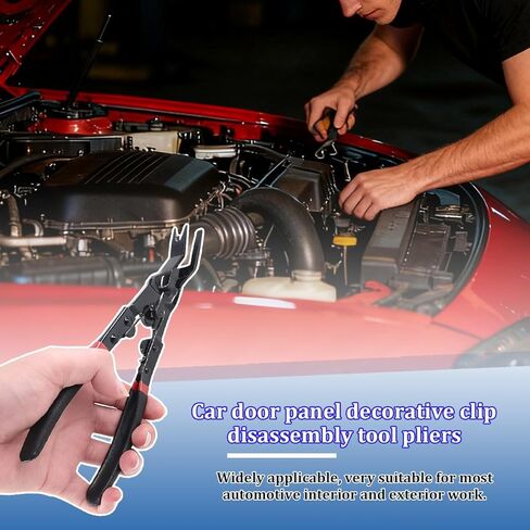 Car Panel Clip Removal Plier, Vehicle Interior Upholstery Trim Clip Remover Tool, Automotive Push Pin Rivet Door Panel Clamp Fastener Removal Plier, Universal for Most Vehicles in Saudi Arabia