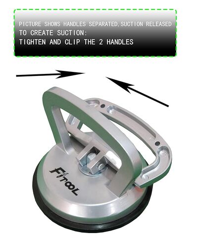4-1/2 Inch Glass Lifter, Suction Lift Handle, Dent Puller, Vacuum Suction Cup Puller, Laminate Floor Remover, Alunium handle Single Cup in Saudi Arabia
