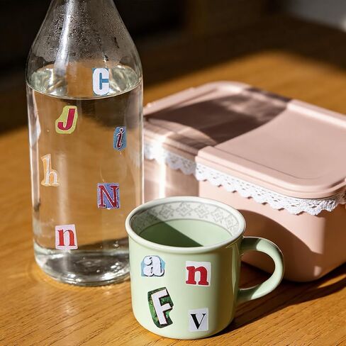 852Pcs Magazine Letter Stickers Vintage Scrapbook Letters Stickers Small Ransom Alphabet Sticker Graffiti Self Adhesive Stick for Journaling Laptop Water Bottle DIY Crafts Gift Junk Journal in Saudi Arabia