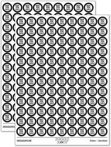 Not for Sale 200+ Round Stickers - Matte Finish - 0.50" Size - Red in Kuwait