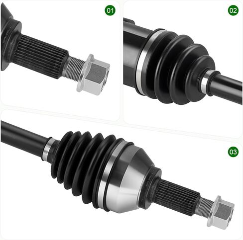Front Right Passenger Side CV Axle Shaft Assembly Fit for Nissan Quest 2011–2014 & 2015 (Before 08/2014) V6 3.5L, Replace# 66-6412 in Kuwait