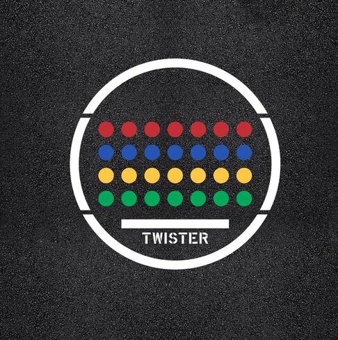 Twister Game Playground Stencil 96" x 96" Interactive Paintable Template 3MM Bendable Reusable and Plastic Multi Pieces for Elementary and Middle Schools by Marketing Holders in Kuwait