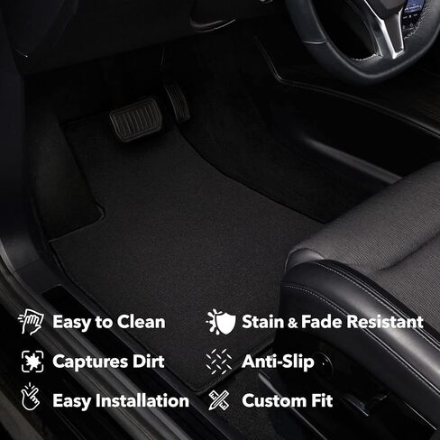 GGBAILEY Car Mats - Custom Fit Floor Mats for Mercedes-Benz SL 1972-1989 Models - Driver and Passenger Set - Beige in Saudi Arabia