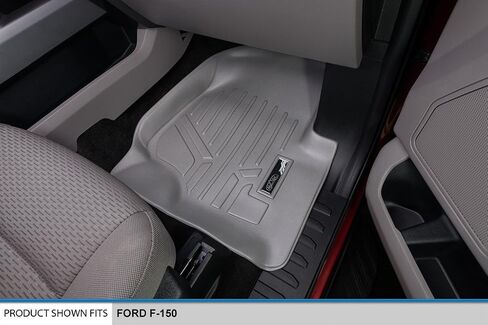 طقم سجادات أرضية SMARTLINER بمقاس مخصص مكون من صفين لسيارة Ford F-150 2015-2025 in Kuwait