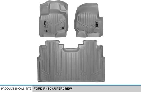 طقم سجادات أرضية SMARTLINER بمقاس مخصص مكون من صفين لسيارة Ford F-150 2015-2025 in Kuwait