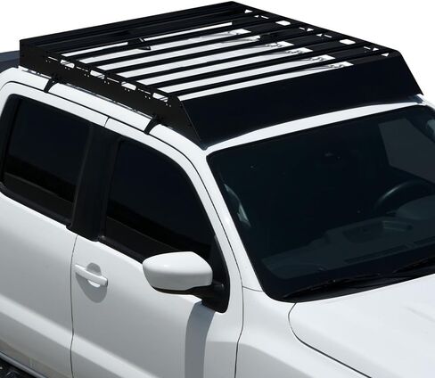 7422438976956 Compatible with 2015-2026 Ford F150 SuperCrew (Crew) Cab Black Modular Window Frames Roof Rack Cargo Basket Luggage Carrier with Wind Fairing in Saudi Arabia