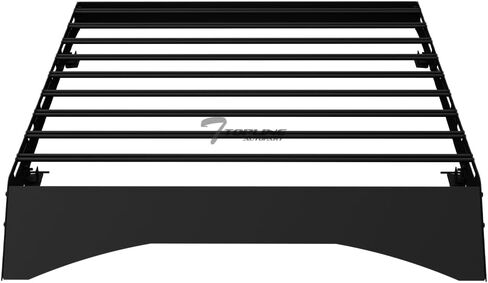 7422438976956 Compatible with 2015-2026 Ford F150 SuperCrew (Crew) Cab Black Modular Window Frames Roof Rack Cargo Basket Luggage Carrier with Wind Fairing in Saudi Arabia